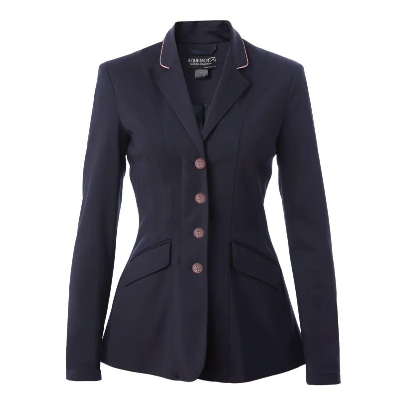 Equetech Jersey Deluxe Competition Jacket Ladies in Navy and Rose Gold